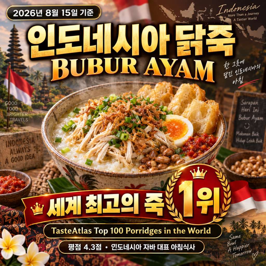인도네시아 닭죽 Bubur Ayam
