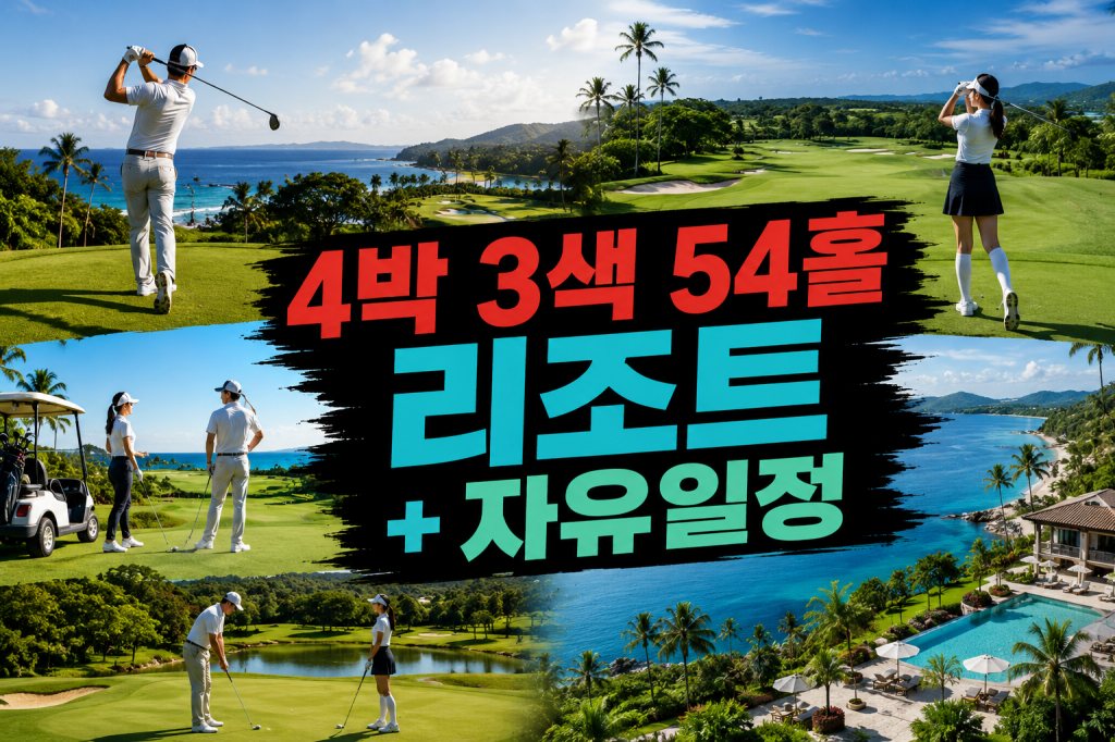 발리 골프 4박 3색 리조트+자유일정