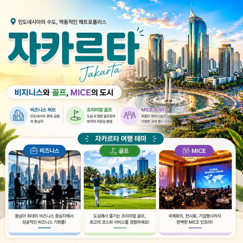 자카르타 여행 출장 골프 정보