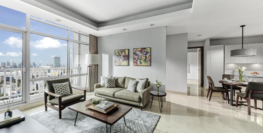 Oakwood Suites La Maison Jakarta 원베드룸2.jpg