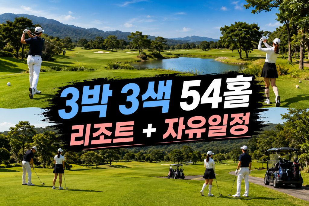 발리 골프 3박 3색 리조트+자유일정
