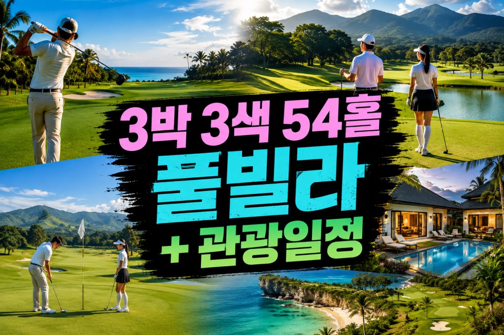 발리 골프 3박 3색 풀빌라 + 관광일정
