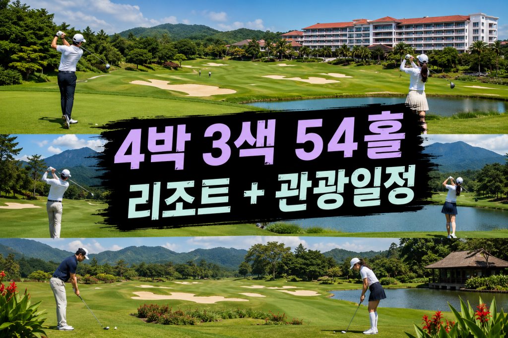 발리 골프 4박 3색 리조트+관광일정