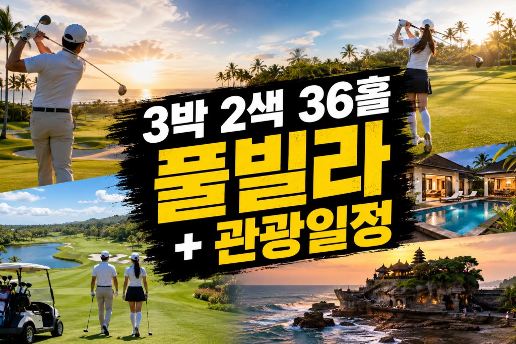 발리 골프 3박 2색 풀빌라 + 관광일정