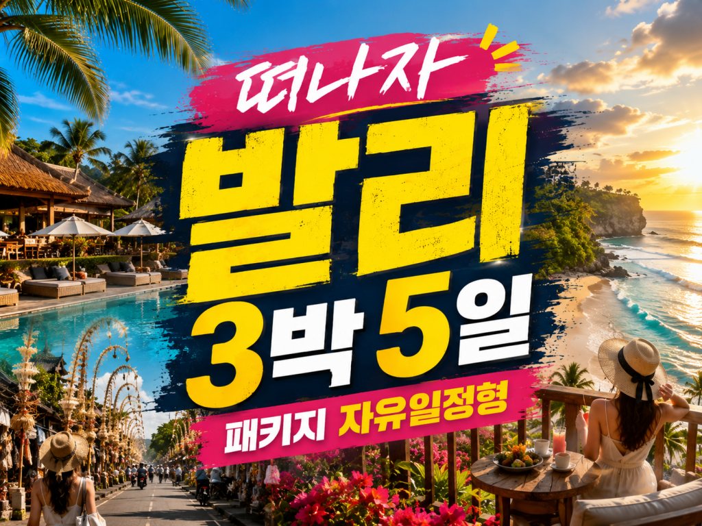 발리 3박 5일 패키지 여행 자유일정형