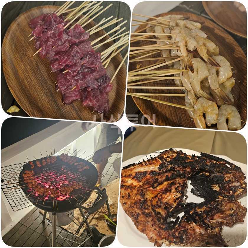 코모도 리브어보드 선상 BBQ 석식