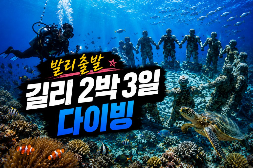 발리출발 길리 2박 다이빙패키지